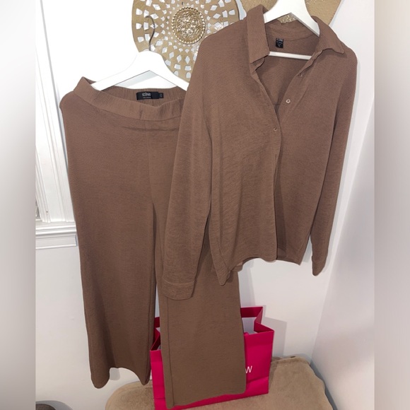 Taupe Ribbed Knit Sweater - Picture 2 of 8